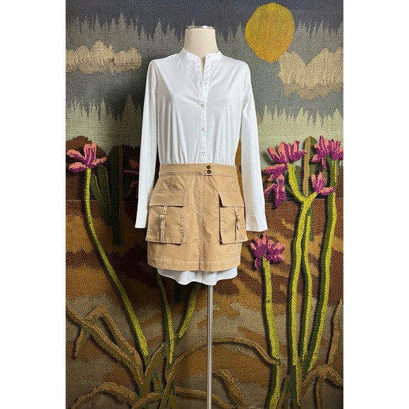 Veronica Beard Jennings Khaki Dress 8 - Picture 3 of 16